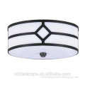 Simple style black and white acrylic ceiling lamp for comfort inn guestroom or home living room decor